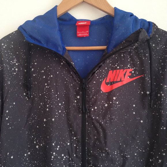 Nike - Black & White Paint Splatter Windbreaker - Picture 2 of 14